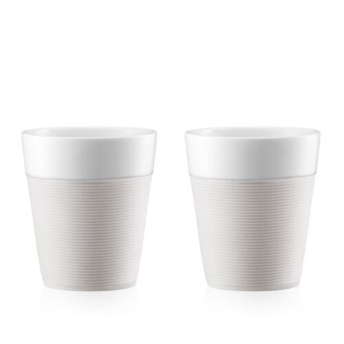BISTRO puodelis, 300ml, 2vnt., baltas s. derioreu