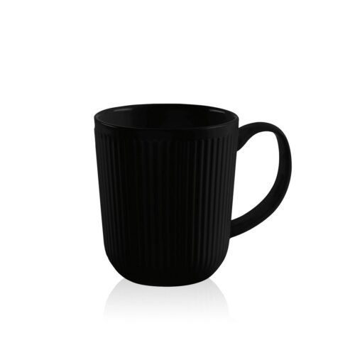 DOURO puodelis, 2vnt., 350ml, juodas derioreu
