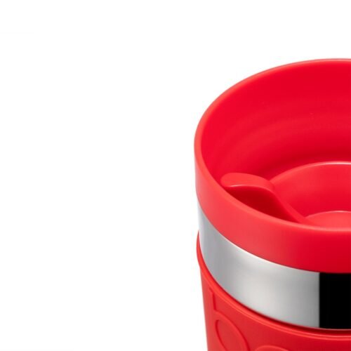 TRAVEL MUG termosinis puodelis plienas 035l raudonas derioreu 3