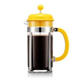 CAFFETTIERA kavinukas su presu, 1000ml, geltonas derioreu