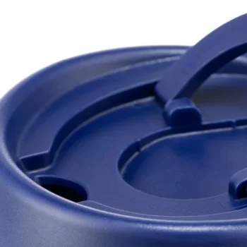 JOYCUP termo puodelis, 250ml, tamsiai mėlynas, skaidrus plastikas