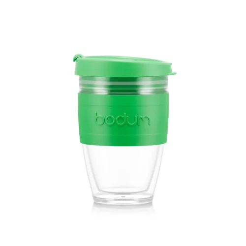 JOYCUP termo puodelis, 250ml, žalias, skaidrus plastikas