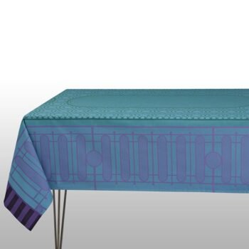PALAIS ROYAL staltiesė, 175x175cm, mėlynažalia, medvilnė, Le Jacquard Francais derioreu